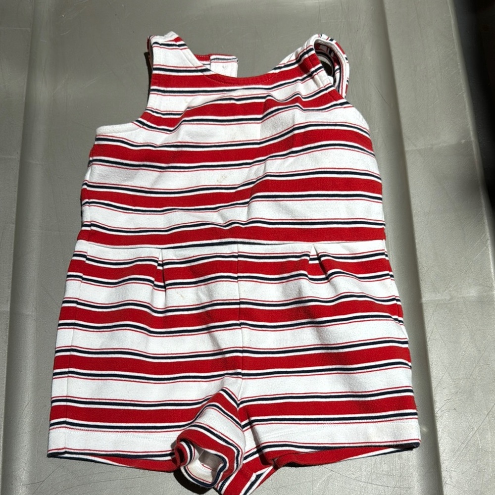 Striped Red and White Romper Janie And Jack Bundle